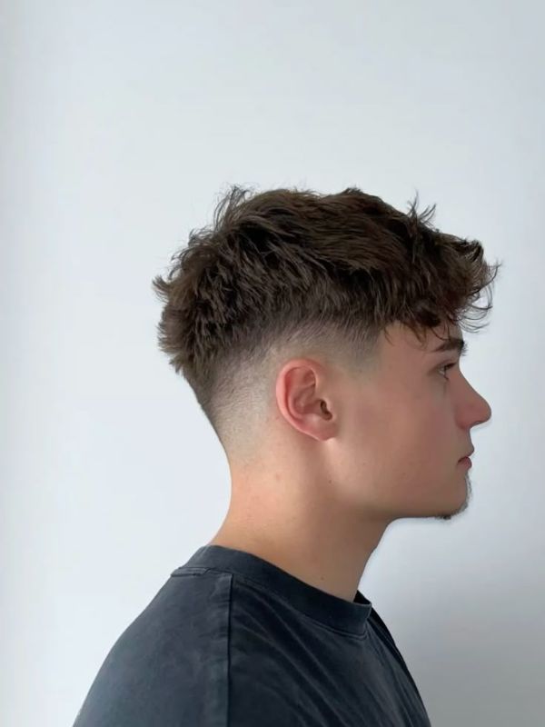 Low Taper Fade Blonde Hair