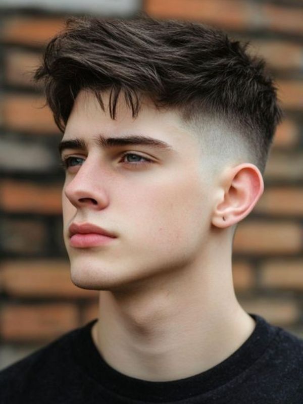 Mid Taper Fade for White Male
